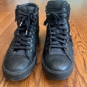 Diesel Men's Black High-Top Sneakers